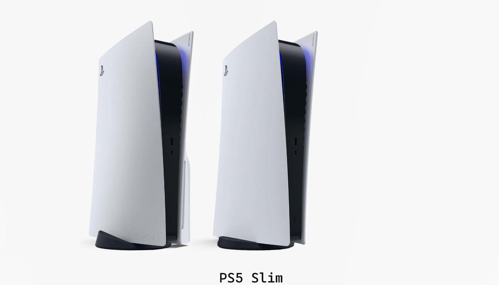 PS5 Slim和PS5大小对比 机身缩减不少