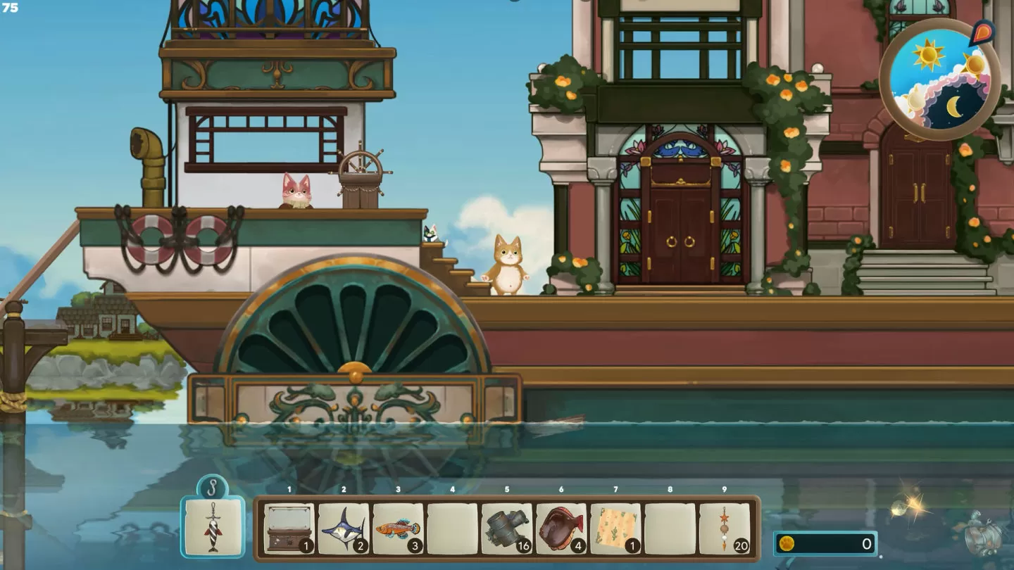 钓鱼冒险新作《Captain Pawsome》DEMO 版免费推出，与猫船长一起出航捕鱼去！