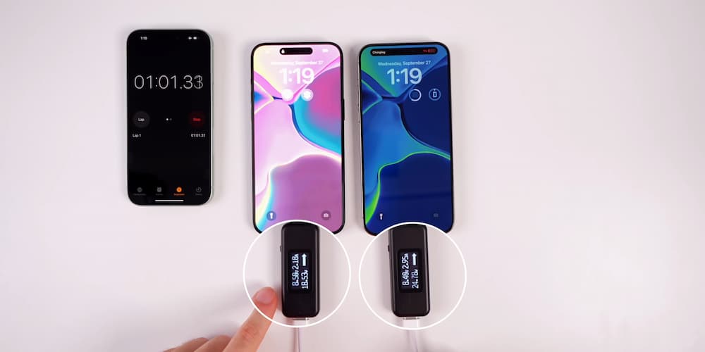 iPhone 用 30W 充电器比 20W 充电器速度快多少