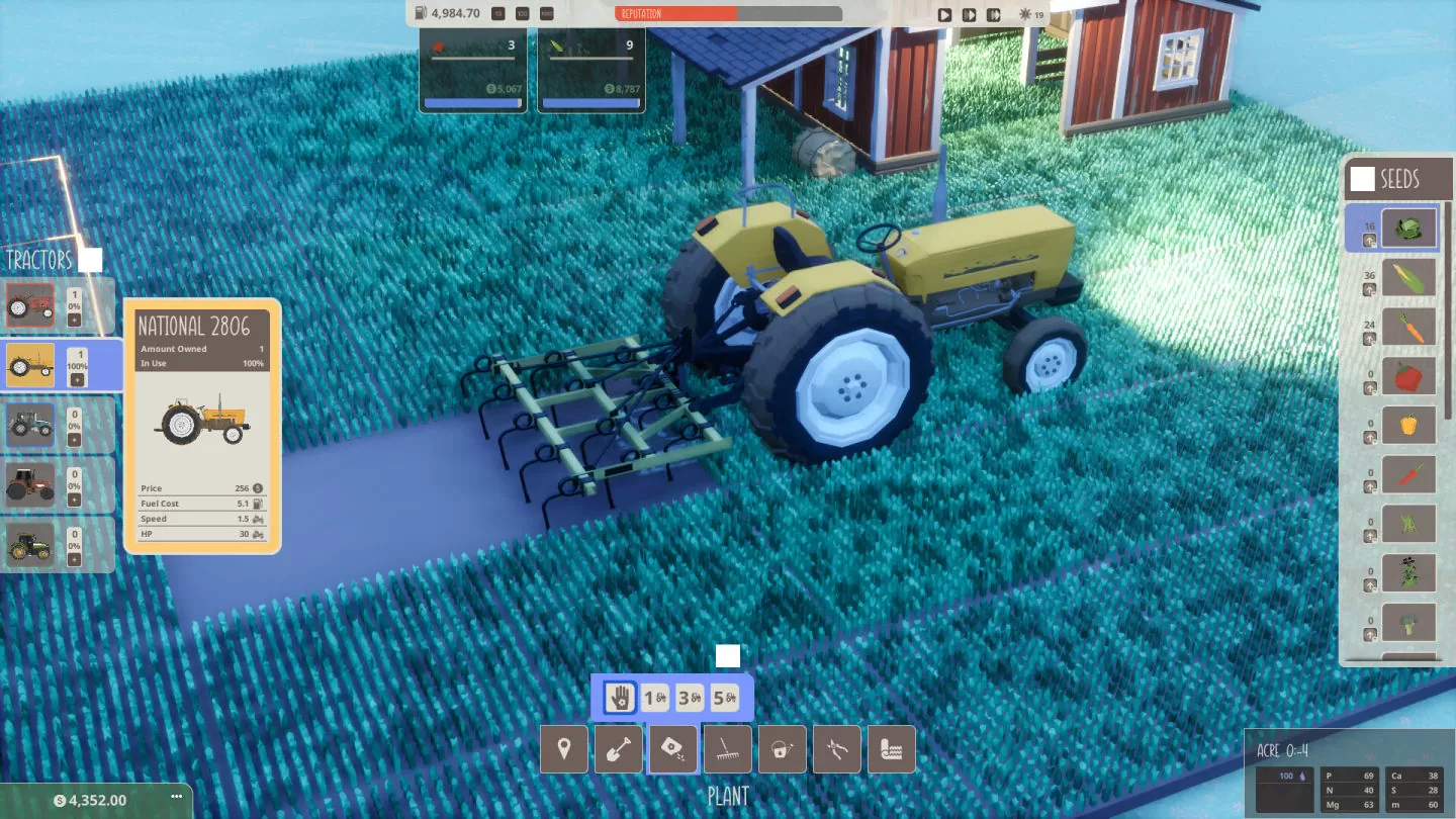 《ACRES》Steam 极简农地模拟策略开放抢先体验，培育土地打造自己的梦幻农场