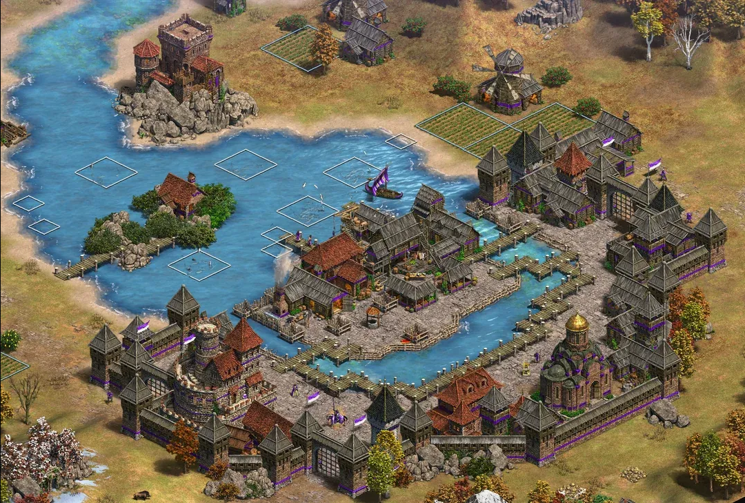 玩家在《世纪帝国2》重建《上古卷轴5》天际省