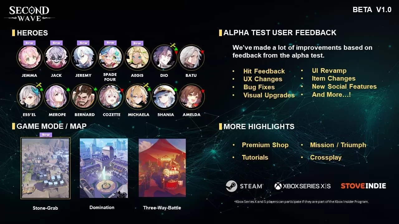 《Second Wave 第二浪潮》Beta 测试 10/6 限时展开！ 同步公开测试版体验影片