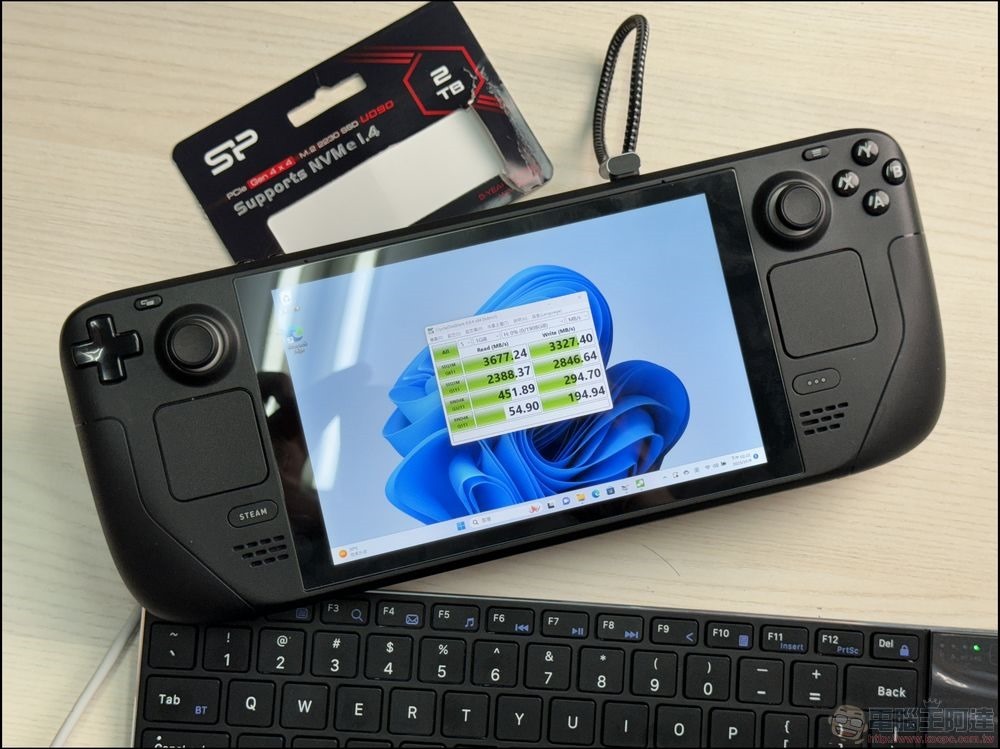 为电竞掌机电脑而生！ 广颖电通SP UD90M.2 2230 2TB SSD开箱测试 - 电脑王阿达