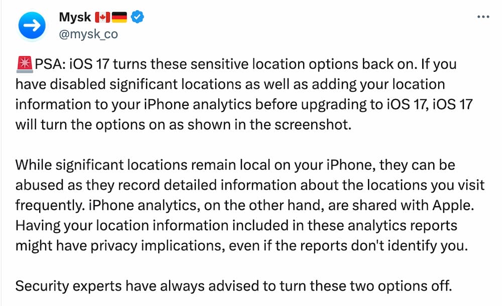 iOS 17隐私设定爆重大安全问题！ 快替iPhone关闭两项重要功能1