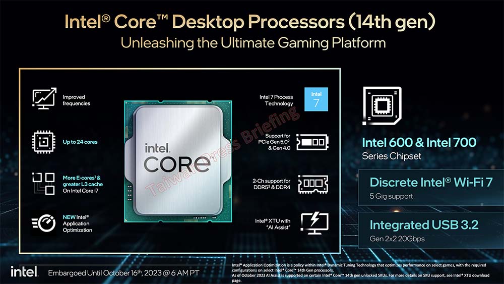 代号 Raptor Lake-S Refresh 的 Intel 14th Gen 桌上型处理器价格揭晓