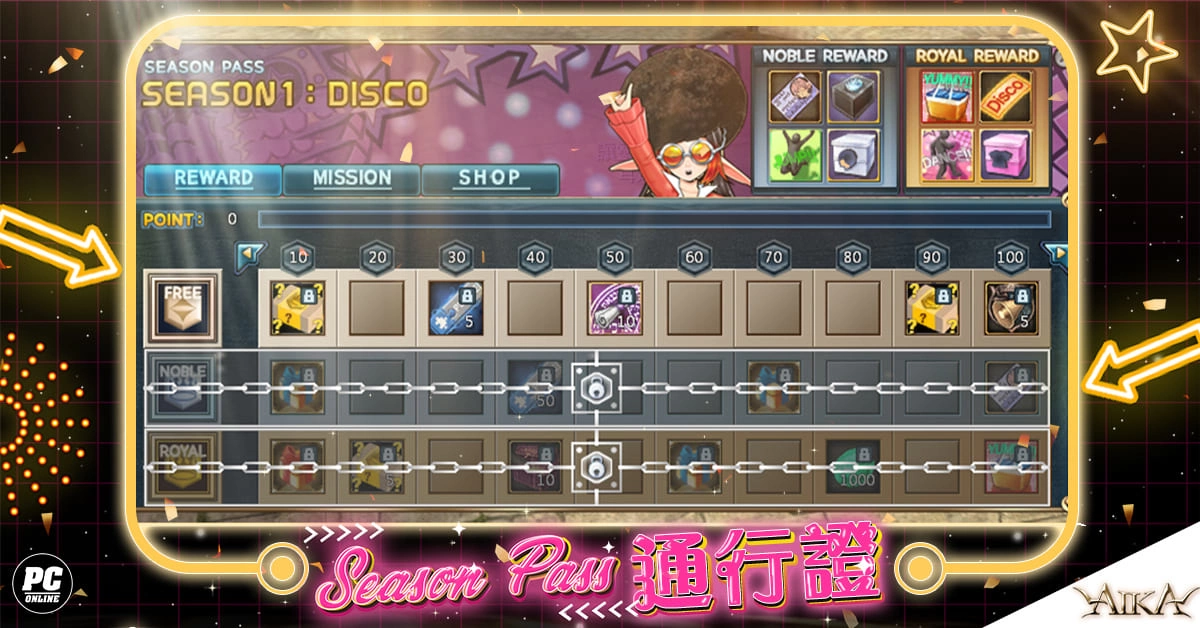 《AIKA Online》新增「通行证」系统 同步更新传说魔晶球、等级上限等多项内容