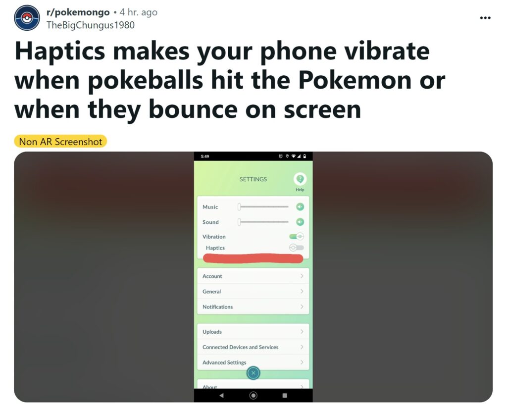 《Pokemon GO》新增Haptics震动回馈功能：让玩家可根据震动确认Pokemon的捕捉状况