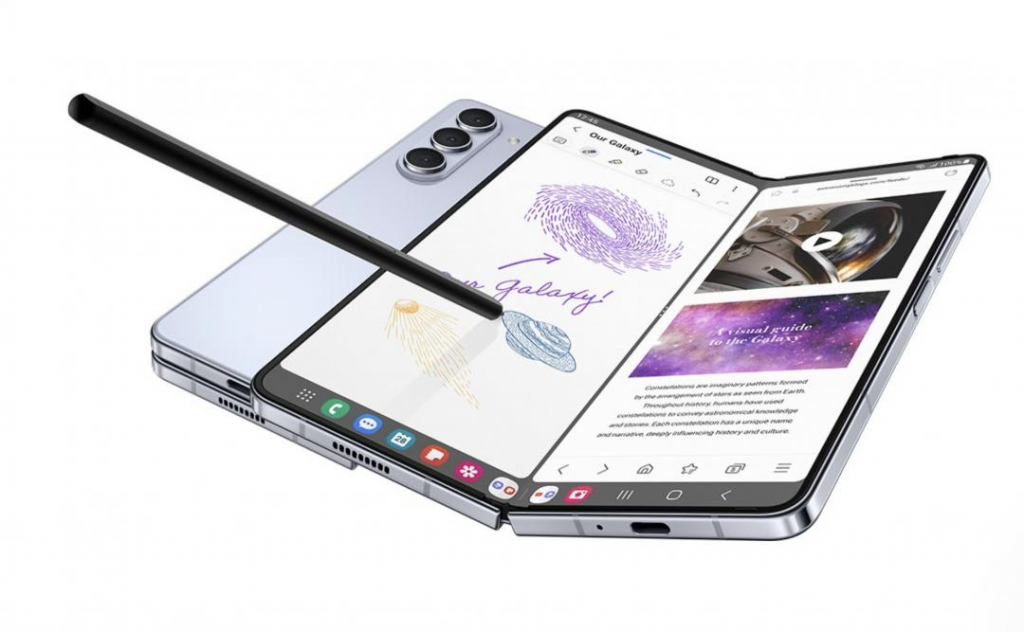 下代折叠 Z Fold6 有望内建 S Pen ？ 三星专利曝光新设计