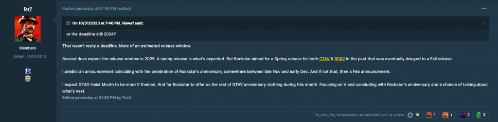 著名Rockstar内部人士爆料 《GTA6》将于2025年春季发售