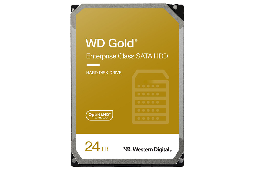 搭载 OptiNAND、ArmorCache 技术，Western Digital 推出 WD Gold 24TB 硬盘