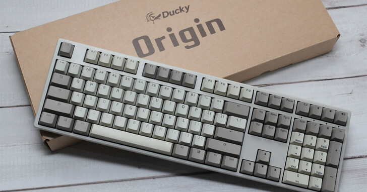 Ducky推出全新Origin大键热插拔机械键盘，将打字体验与设计回归原始
