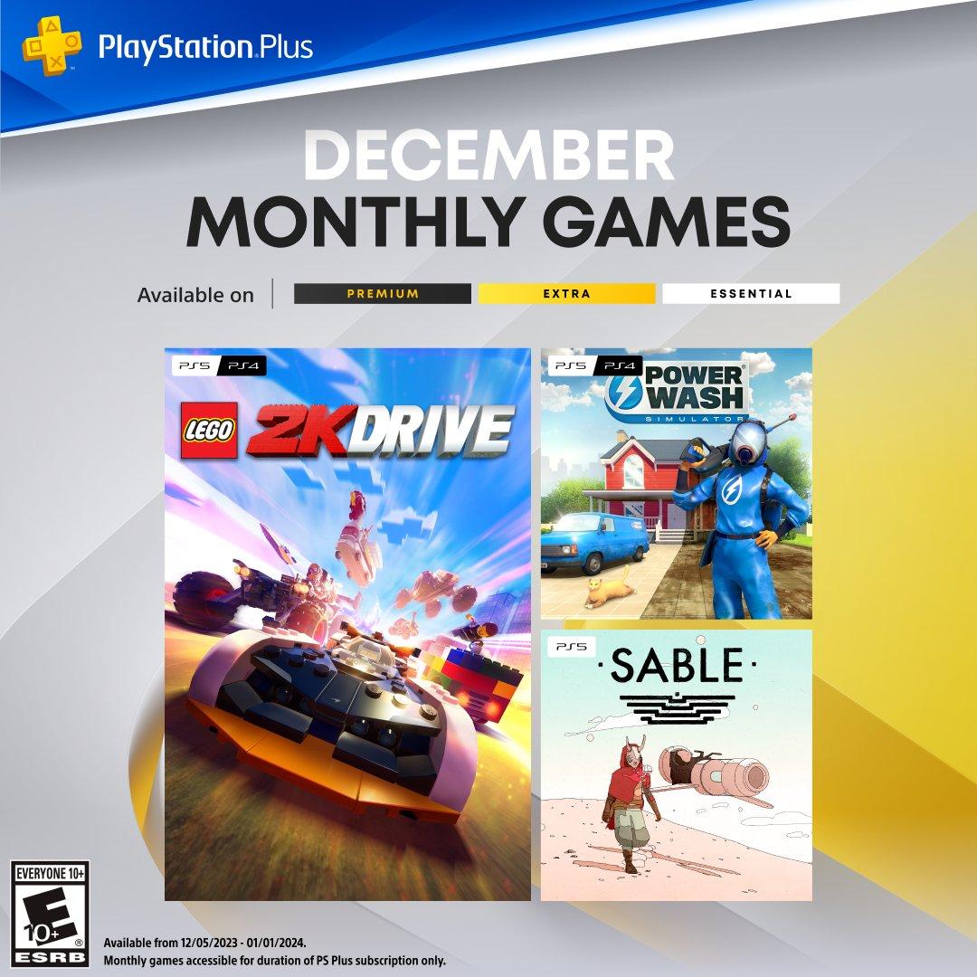 PS Plus 12月会员限免游戏阵容 《LEGO 2K DRIVE》等三款游戏