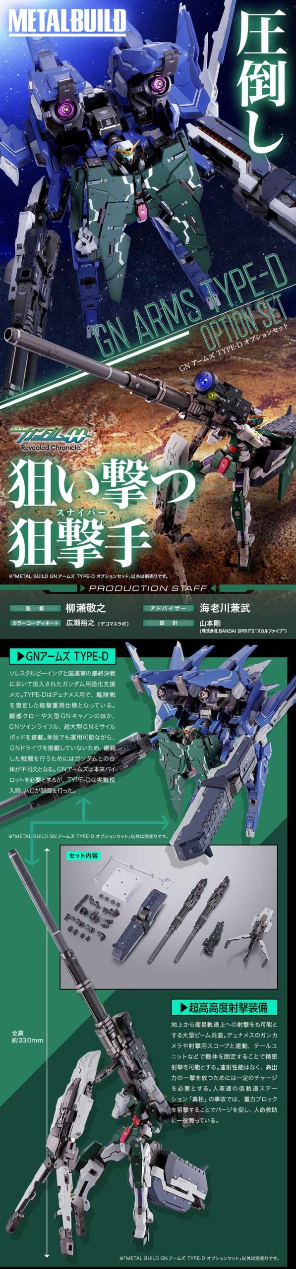METAL BUILD GN ARMS TYPE-D OPTION SET 11月17日开订