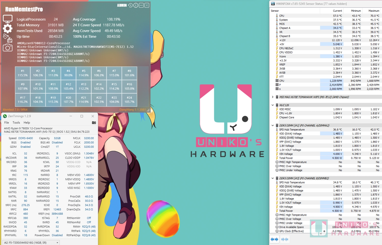 MSI X670E AGESA 1.0.8.0 BIOS FCLK 性能大提升！