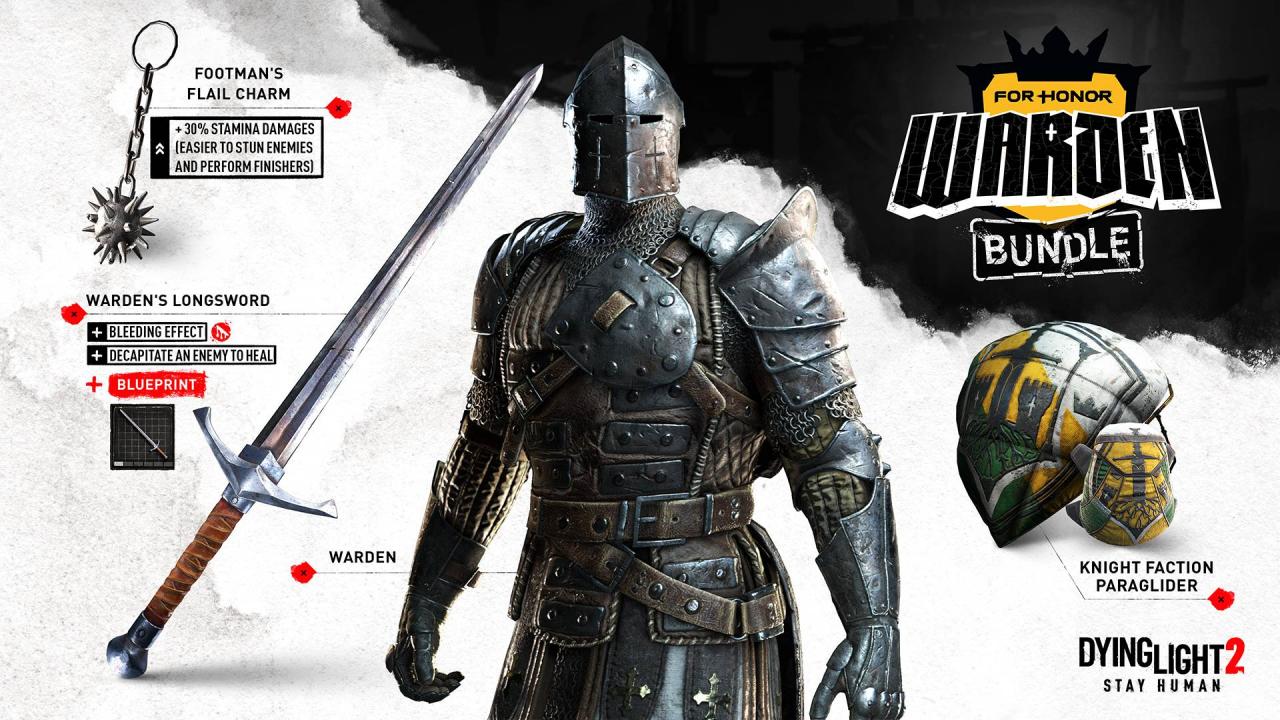 《Dying Light 2 Stay Human》与《For Honor》联动！推出多个联动套装！