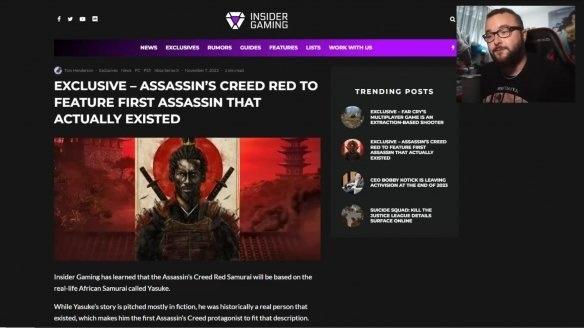 《刺客信条：RED》受FromSoftware启发 减少指引还加入架势条