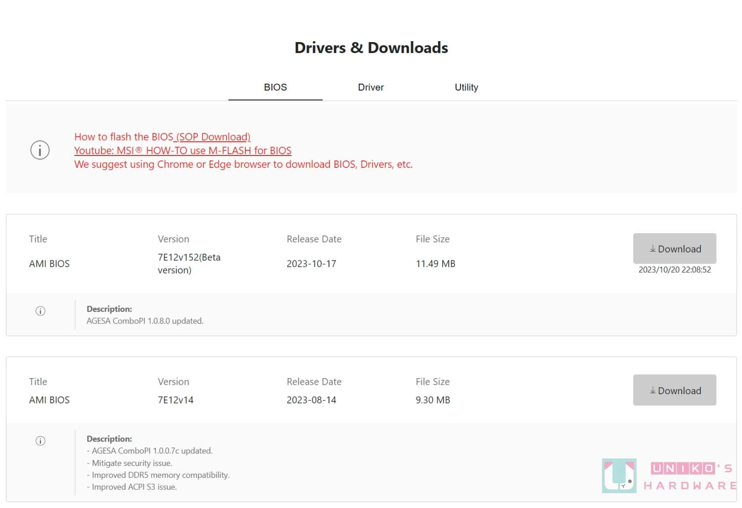 MSI X670E AGESA 1.0.8.0 BIOS FCLK 性能大提升！