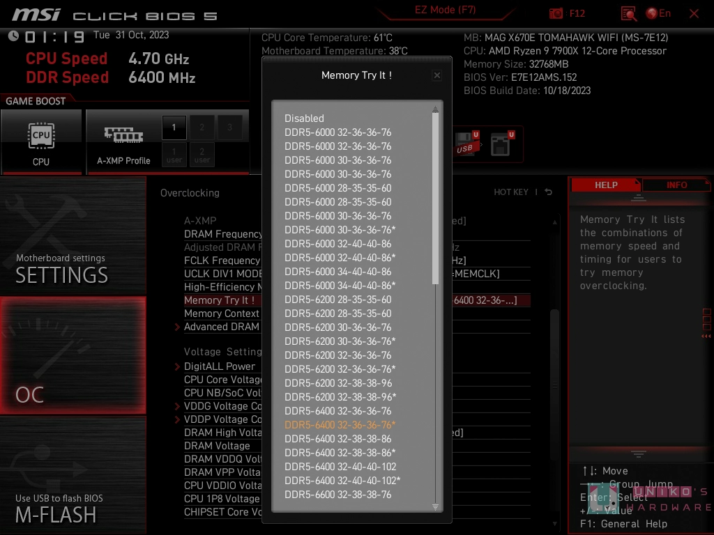 MSI X670E AGESA 1.0.8.0 BIOS FCLK 性能大提升！