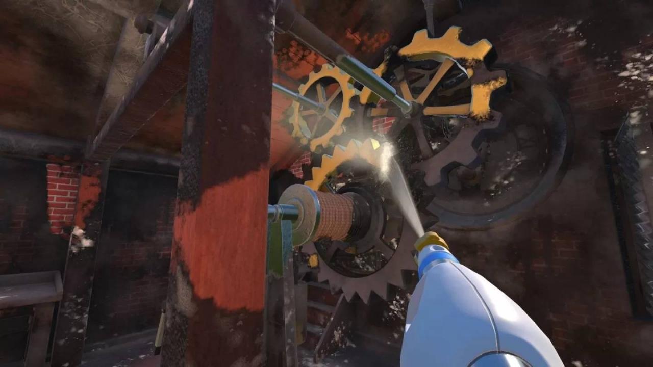 《PowerWash Simulator 水洗模拟器》付费DLC回到未来特别套组正式推出