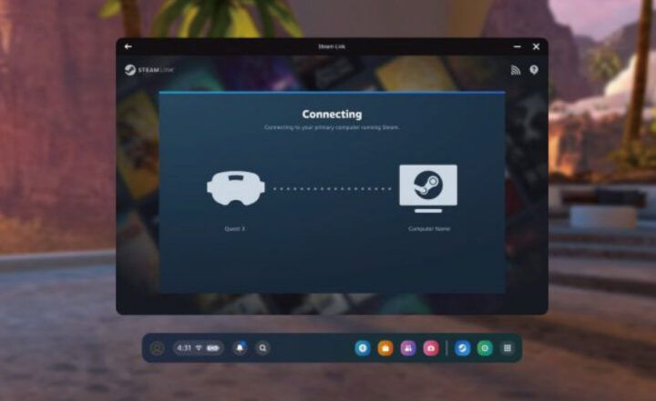 Valve 释出「Steam Link」流功能，Meta Quest 可以玩 Steam VR 游戏了！