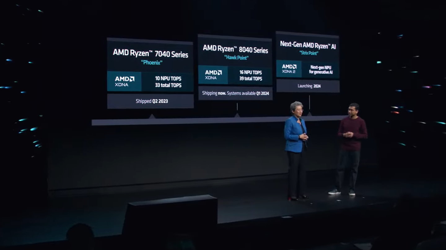 Ryzen 8040系列移动版处理器现已开始出货，预计产品将于2024年第1季上市。