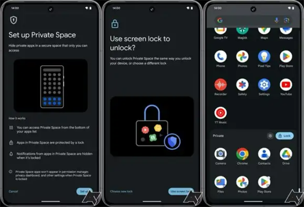 Android 15曝有望引入“Private Space”功能，类似Samsung手机的“Secure Folder”