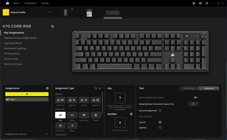 Corsair K70 Core 和 M75 Air 测评：适合新手的良好游戏配件！