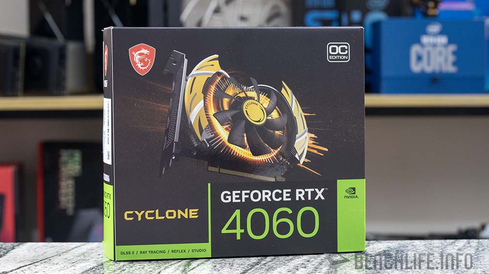 单风扇 MSI GeForce RTX 4060 Cyclone 动手玩