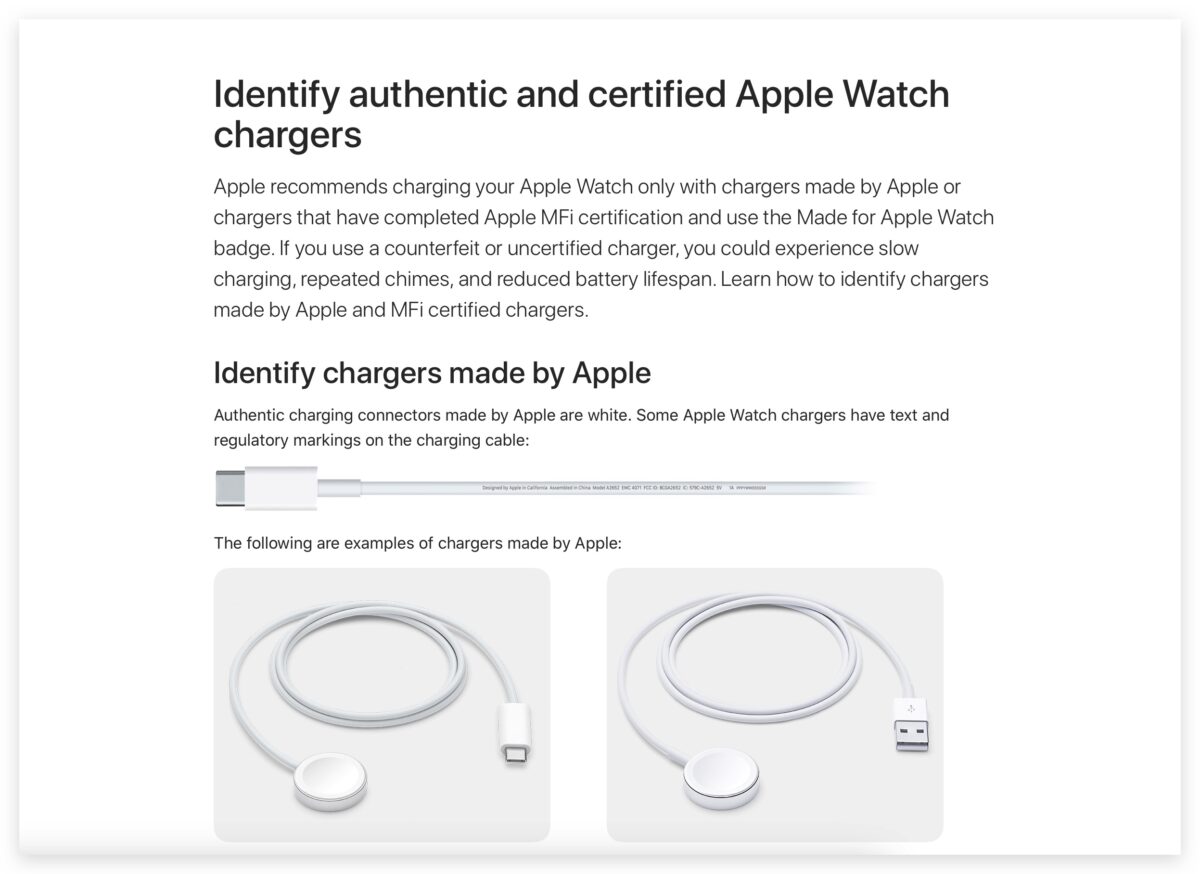 Apple Watch Apple Watch 充电器 MFi