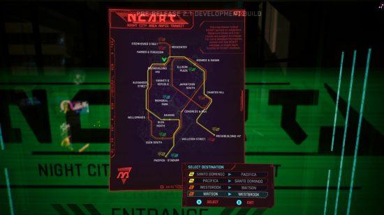 《Cyberpunk 2077》V2.1版本的更新预览 终于可以搭乘地铁