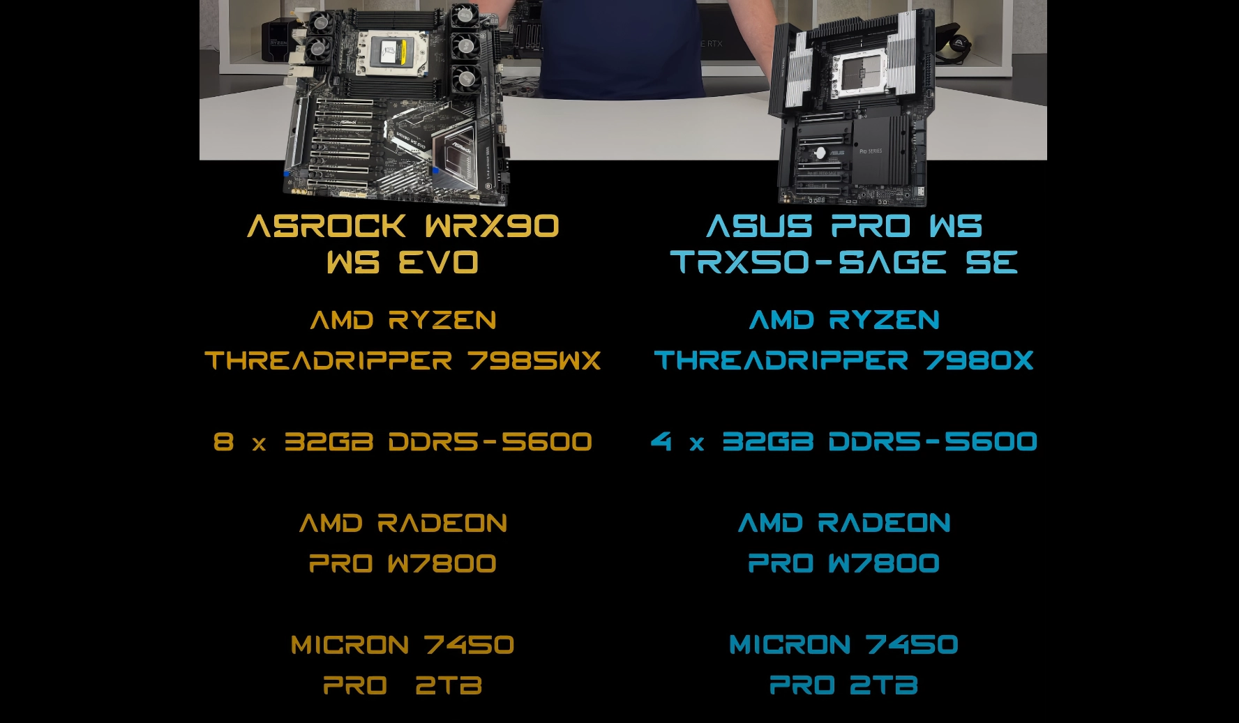 AMD Threadripper PRO 7985WX 处理器于 WRX90 主板上相较于 7980X 性能提升达 94%