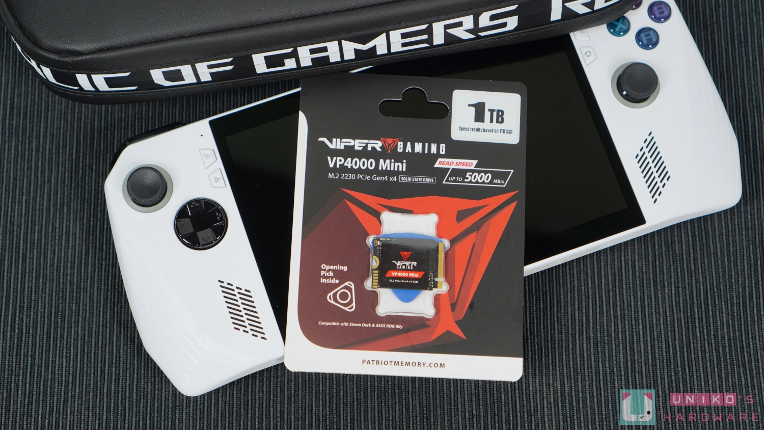 ROG ALLY 电竞掌机更换 SSD 云端还原系统 ft. Patriot Viper VP4000 Mini 1TB M.2 SSD