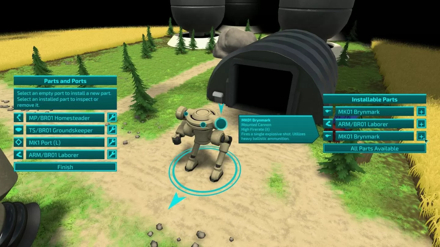 机甲 Roguelike 动作《Granvir》公开 Steam 页面，组装自己的机器人为有限资源而战