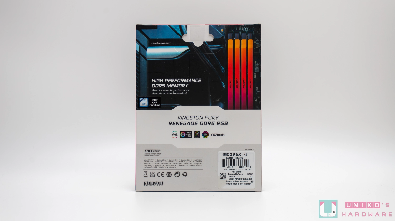 48GB 新选择！ Kingston FURY Renegade RGB DDR5-7200 内存评测开箱