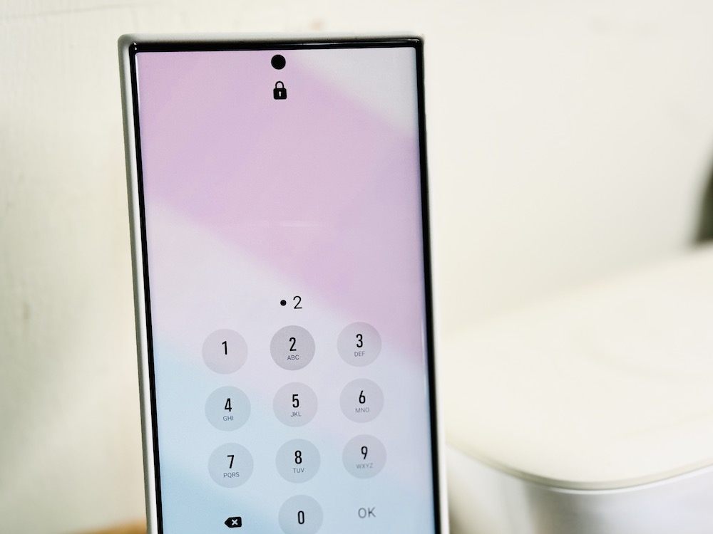 不要让自己输入的密码在 One UI Galaxy 手机上出现