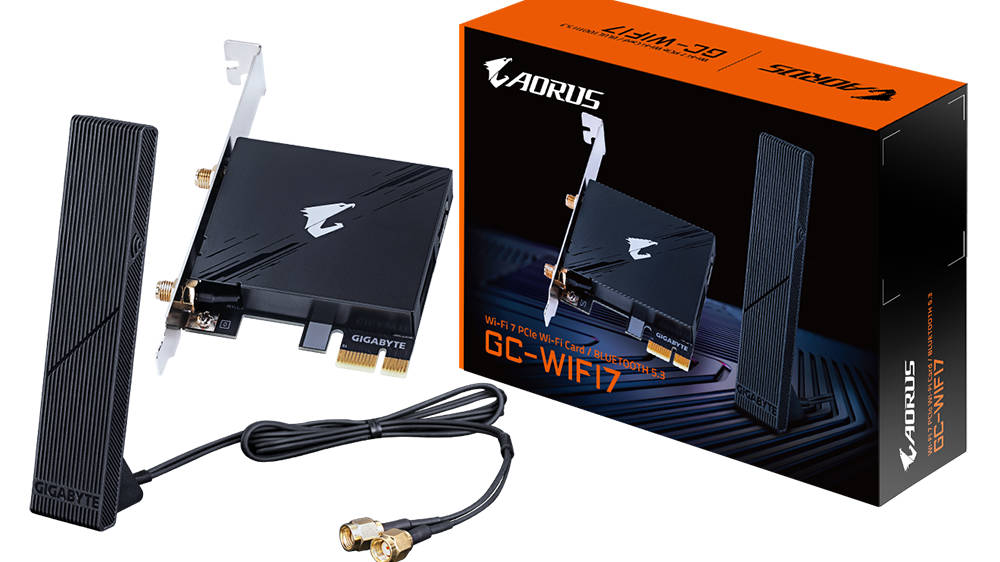 迎接WiFi 7世代，技嘉率先推出GC-WIFI7 PCI-E无线网络扩充卡