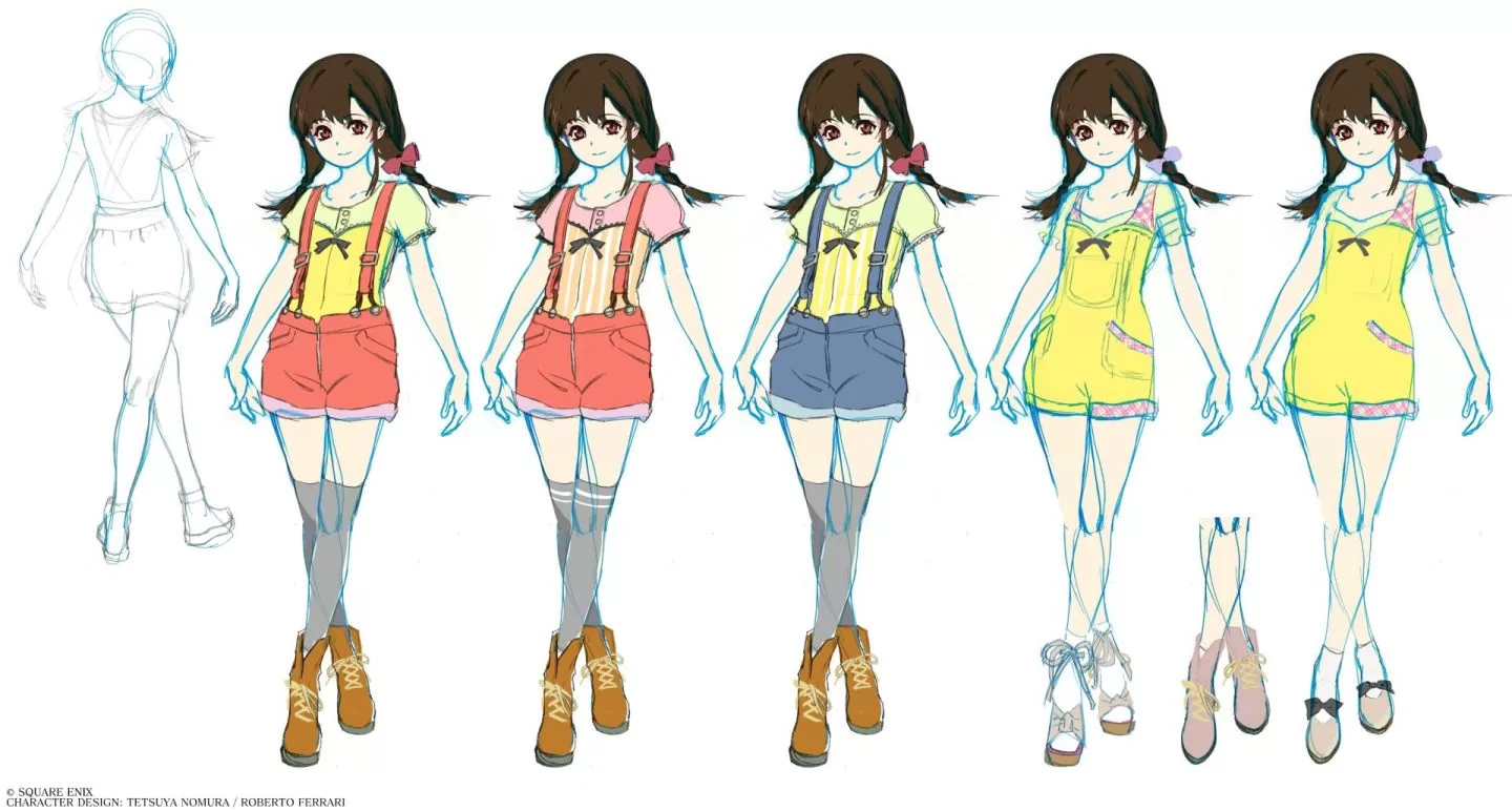 《Final Fantasy VII 重制版》公开蒂法幼年期开发初期美术插图