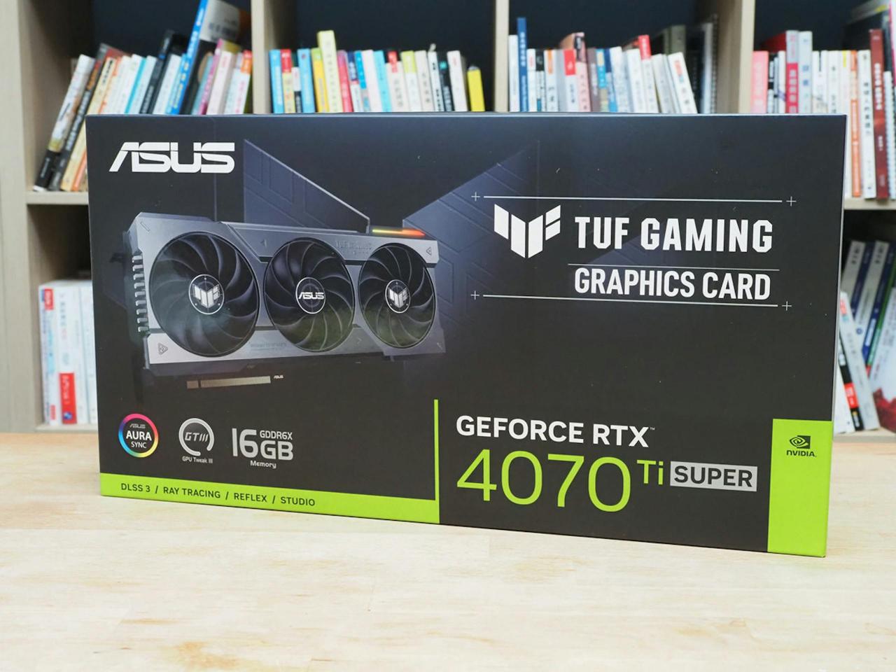 ASUS TUF Gaming RTX 4070 Ti Super显卡评测，又静又强真的钛Super