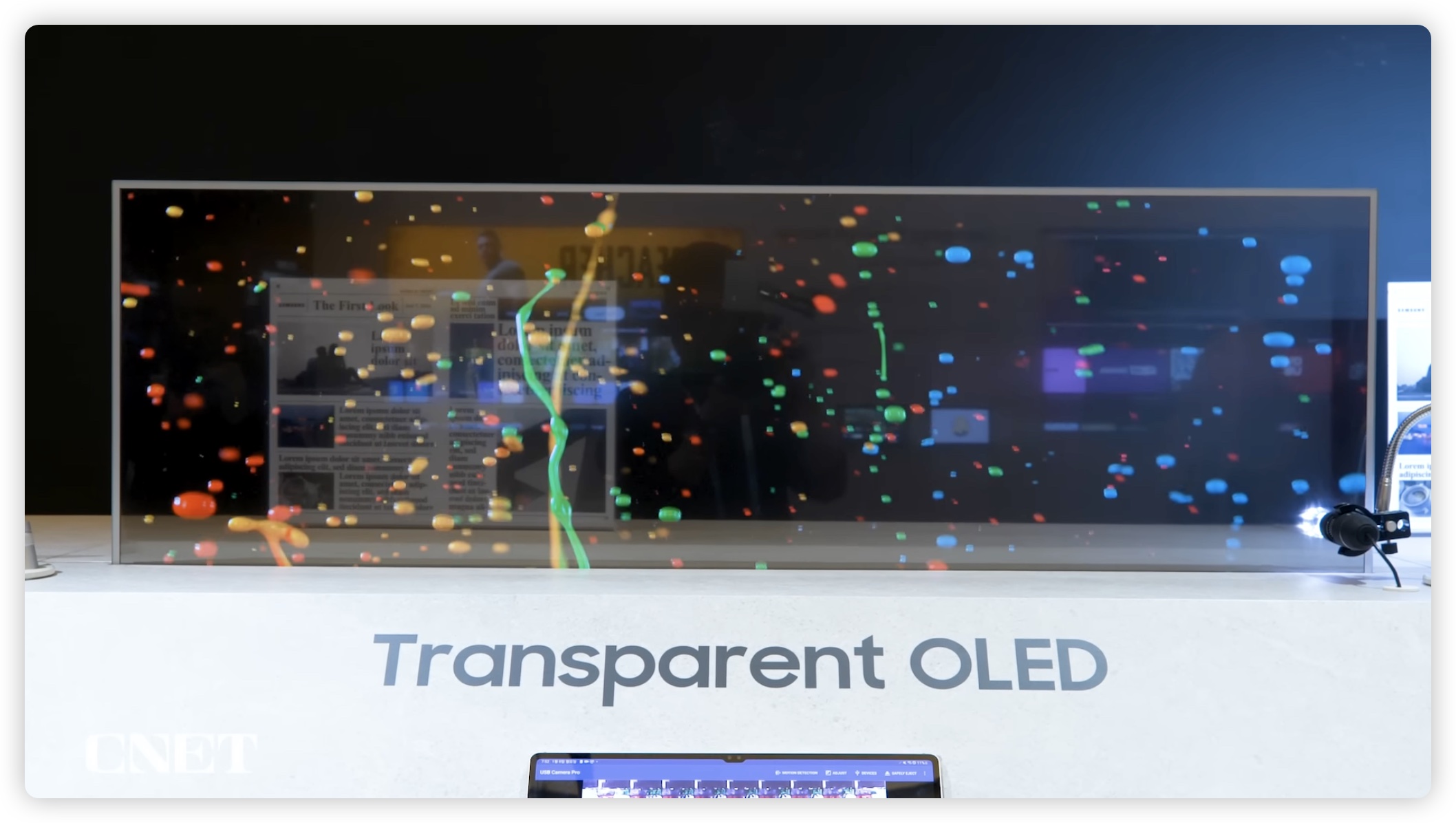 Samsung micro LED 透明屏幕