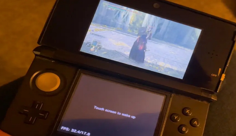 网友在社群秀出自己用 3DS 玩《艾尔登法环》还问为何卡关，网友震惊：这是什么魔法