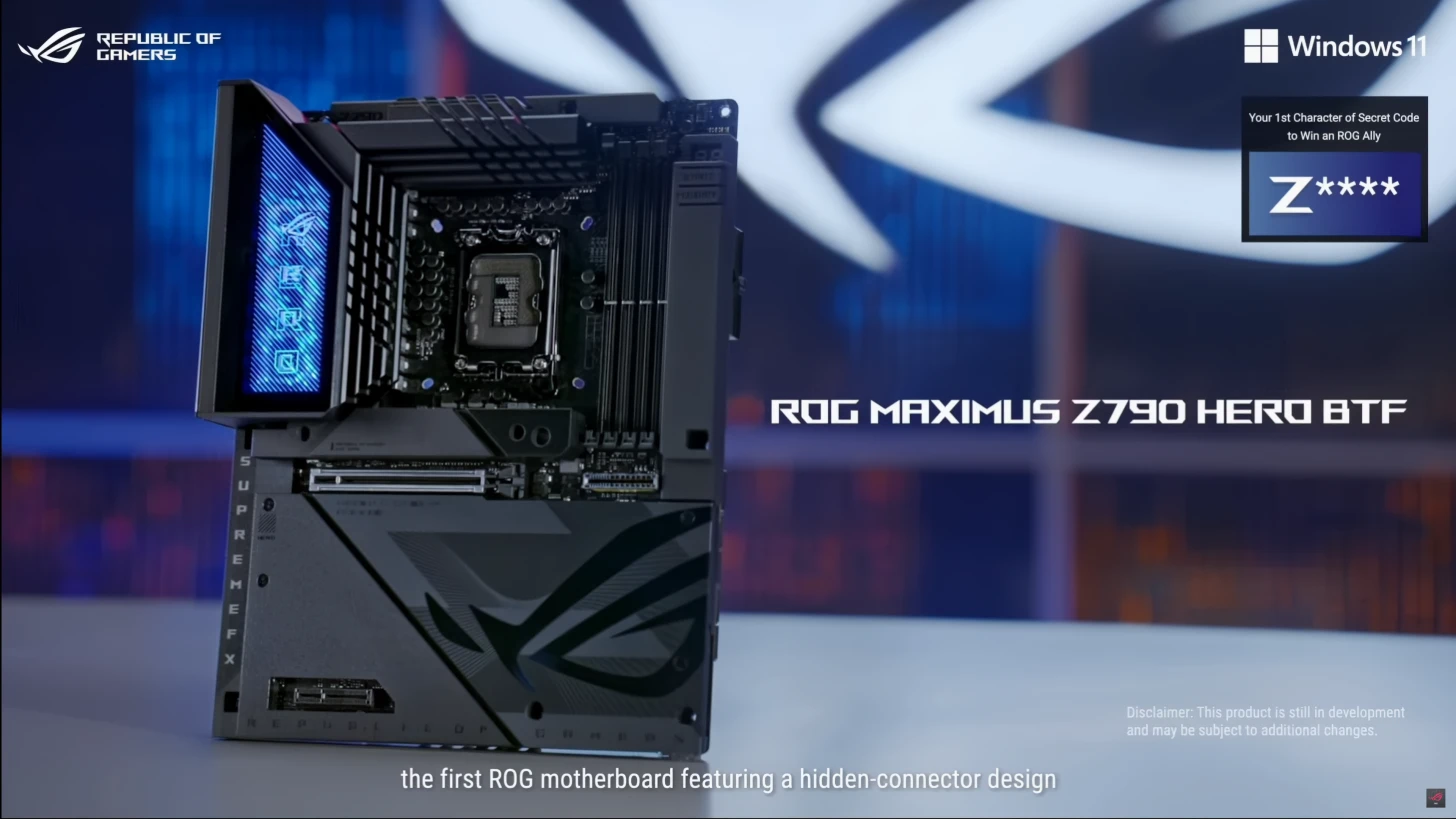 华硕扩展BTF系列零组件，推出ROG STRIX RTX 4090 BTF显示卡与主板
