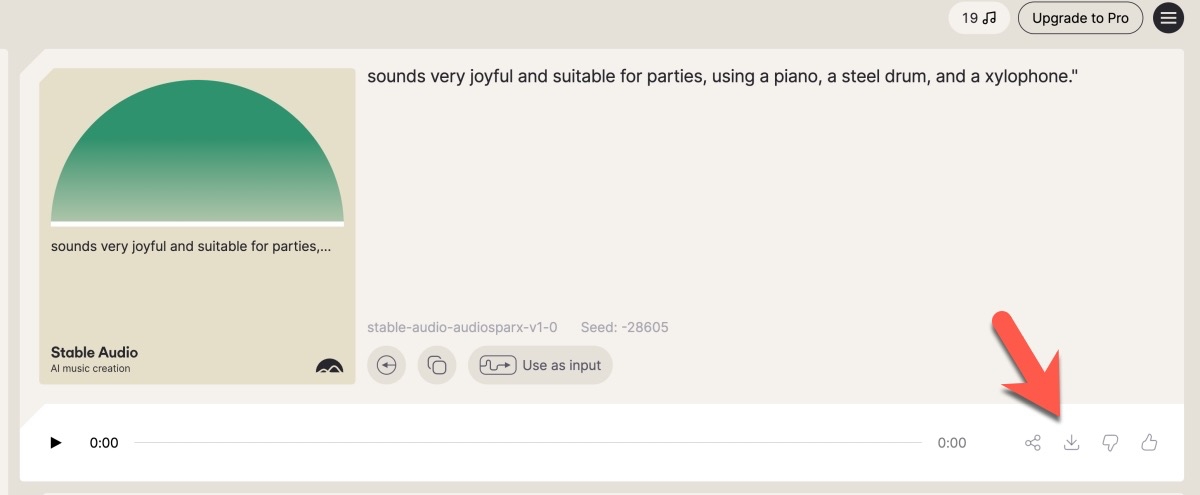 Stable Audio 通过 AI 产生音乐，每月可免费产生 20 首、最长 45 秒