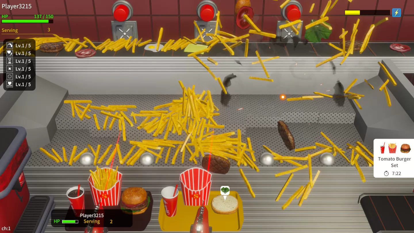 《French Fries Pusher Friends》Steam 版发售，最多四名玩家享受薯条乐趣！