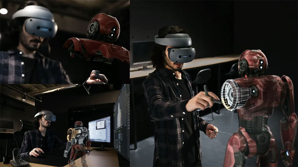 Sony 宣布开发 3D 内容创作系统，含 XR 头戴装置与交互控制器 - 电脑王阿达