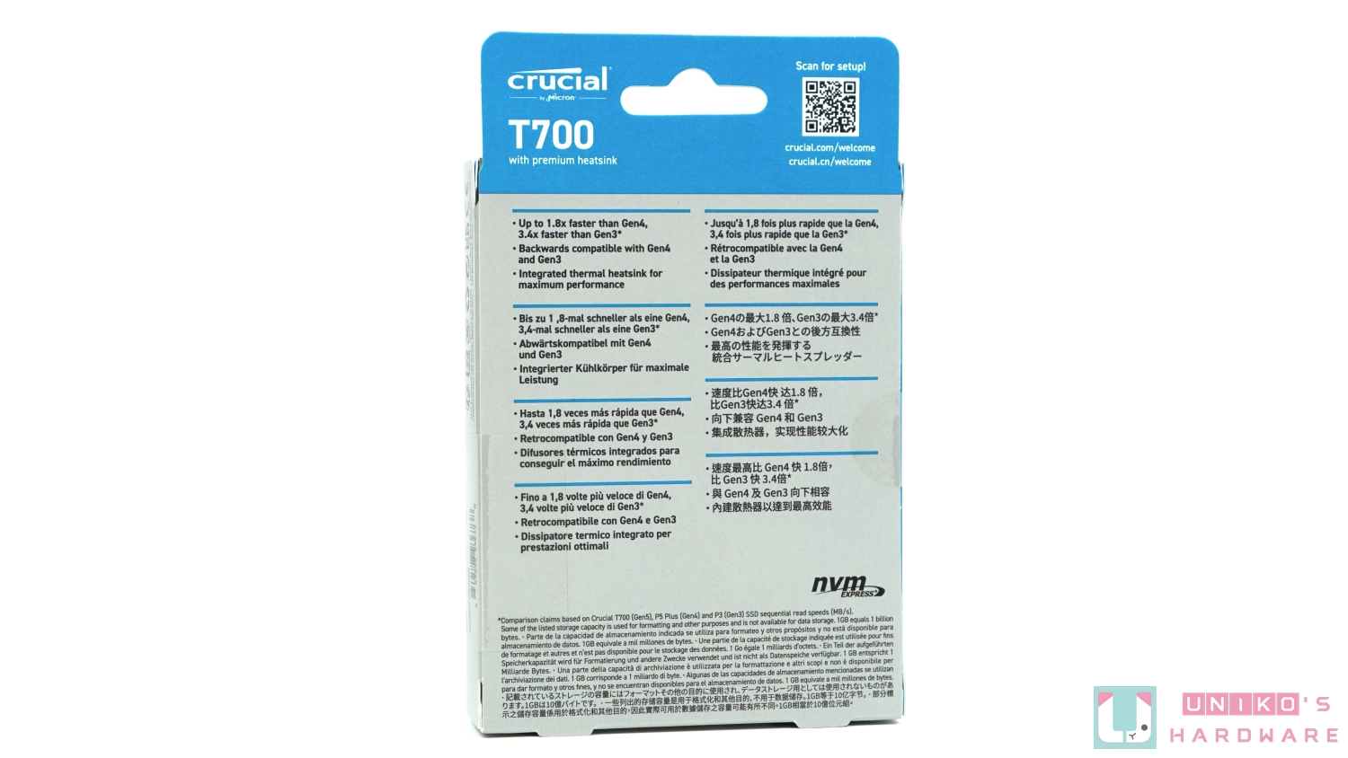 美光 Crucial T700 PCIe Gen5 NVMe M.2 SSD 开箱评测