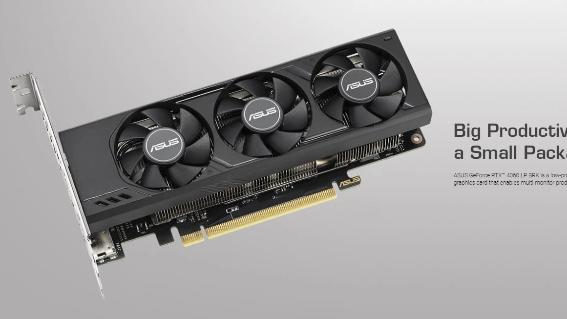 华硕推出 Low-Profile RTX 4060 LP BRK 8GB 显示卡