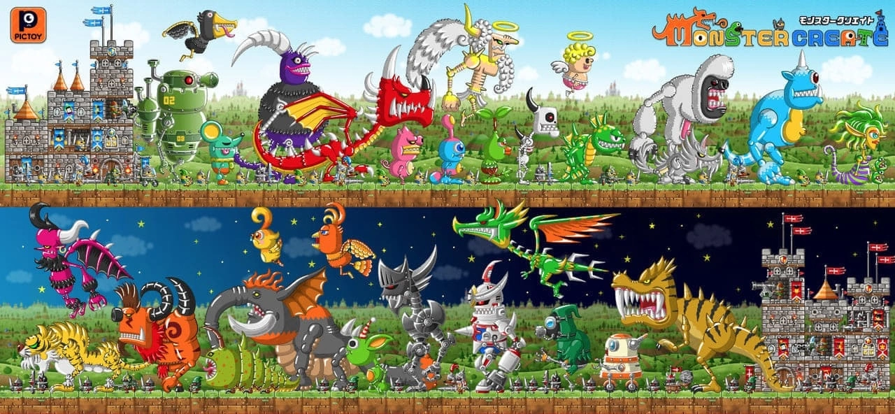 《城与龙》开发者怪物创生对战新作《Monster Create》募资活动即将开始