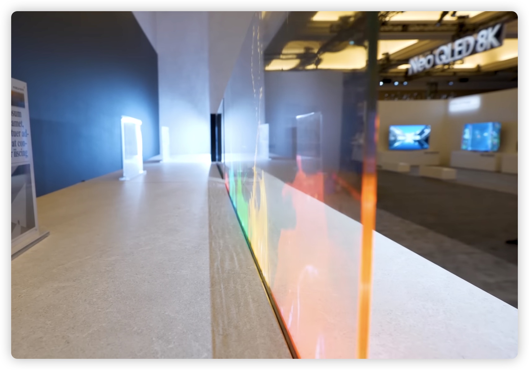 Samsung micro LED 透明屏幕
