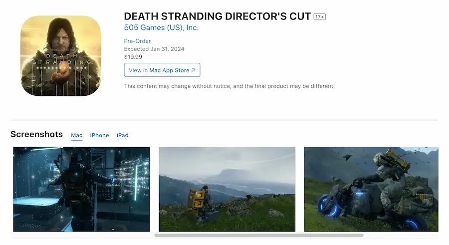 death stranding directors cut pre order 2