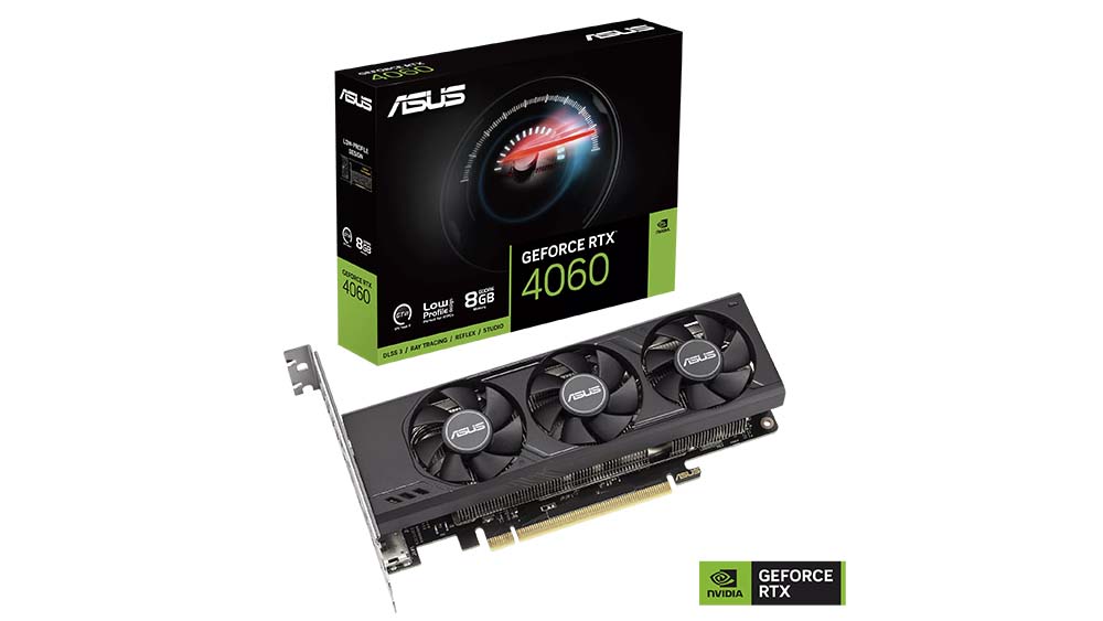 三风扇2槽散热设计，ASUS推出半高版的GeForce RTX 4060LP BRK